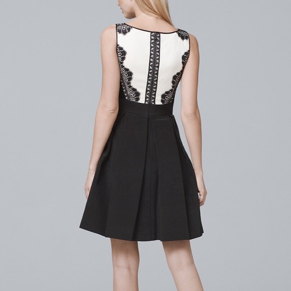 WHBM lace tuxedo fit and flare dress size 00 - Picture 7 of 8